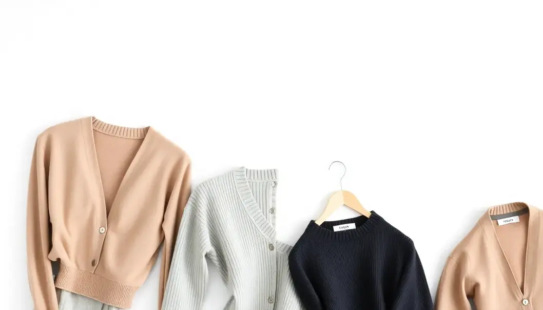 Minimalist clothing ensemble exuding calmness and sophistication.